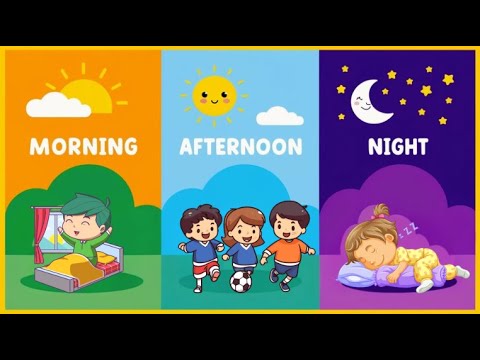 Parts of the Day Song for Kids | Morning, Afternoon, and Night! 🌞🌙 | Little Lyric