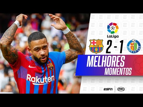 Gols e lances de Barcelona x Getafe