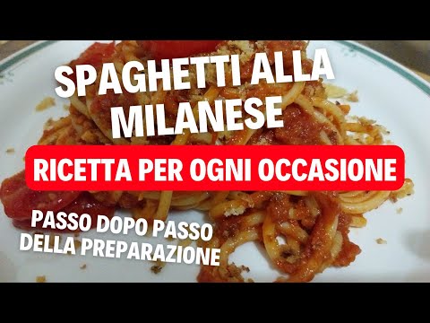 come fare i spaghetti alla milanese