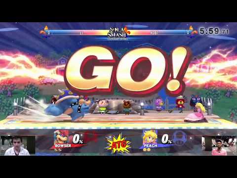 Mechacon 2017 - EJ (Bowser) vs KDBT (Peach) - SSB4 Pools