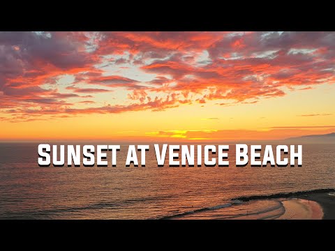 Sunset at Venice Beach, Los Angeles California