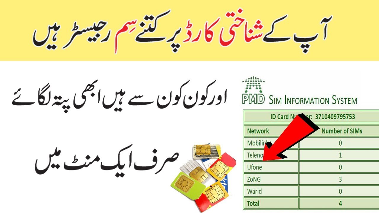 How to Check Total Sim Numbers on CNIC SIM Information System