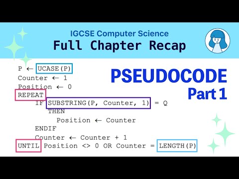 Pseudocode Statements Revision PART 1 (IGCSE Computer Science 0478)
