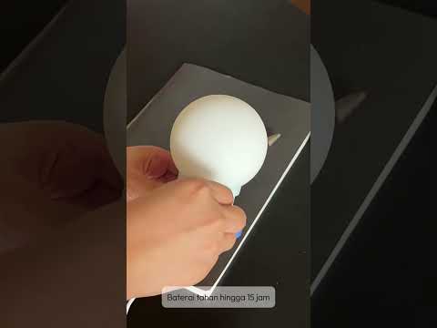 Gambar Eglare Lampu Tidur LED Rechargeable 1 Watt Globe - Biru Muda/Putih