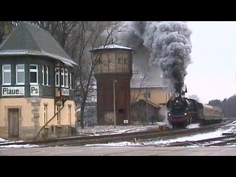 Mächtige Rauchwolken und satter Dampflok-Sound / 35 1097 auf dem Weg nach Oberhof