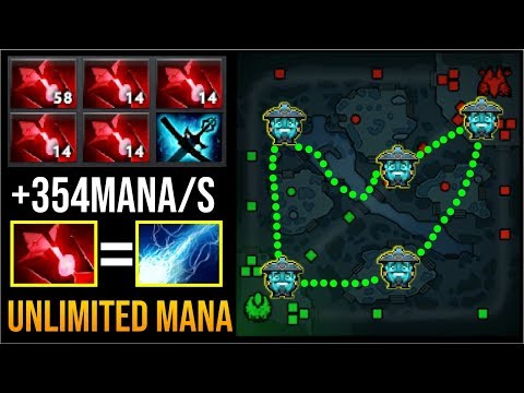 UNLIMITED MANA...!! + 354 Mana/ Sec 5x Bloodstone Storm Spirit by Waga 7.21d | Dota 2