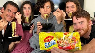 Americans Try Indian Maggi for the First Time?!
