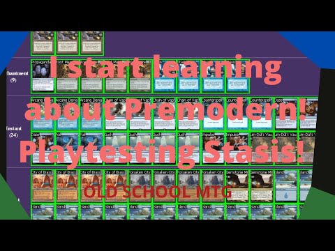 I start learning about Premodern! Looking at Stasis decks! Ep.49