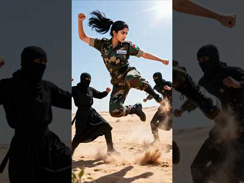 Bangladeshi Army Soldier Saves an Indian Female Soldier from Terrorists | #ai #army