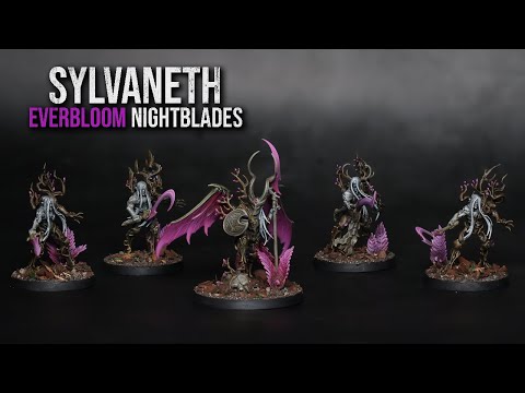 Speed Painting AOS Sylvaneth Magenta Everboom NightBlades - Arch Revenant & Dryads