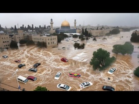 Brutal Chaos in Israel | Storm Byron and Floods Destroy Tel Aviv, Jerusalem, and Eight Other Cities