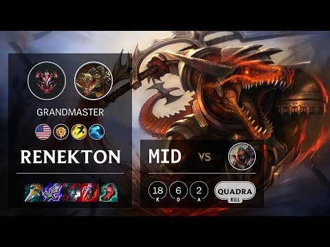 Renekton Mid vs Zed - NA Grandmaster Patch 11.3