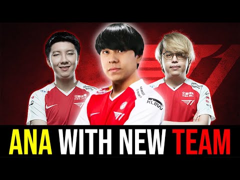 ANA with his NEW TEAM "T1" (Xepher Whitemon) DOTA 2