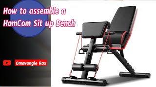 How to assemble a Homcom sit up bench for home gym / Lifestyle of Active Seniors / No excuses