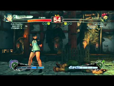 Cnb ChuChu(Sakura) VS f1ght3rsBR(Akuma) SSF4 AE 2012   *Live