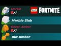 how to get Marble Slabs & Cut Amber in Lego Fortnite
