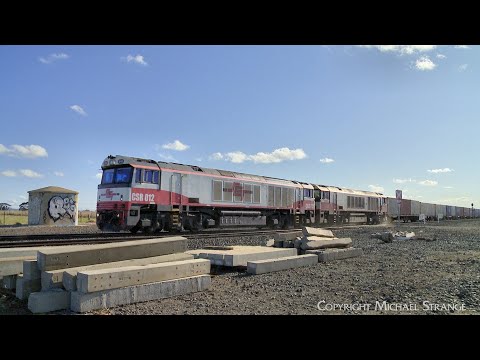 7922V SCT / SBR Dooen To Melbourne Container Train CSR012 & CSR009  (10/10/2023) - PoathTV Railways