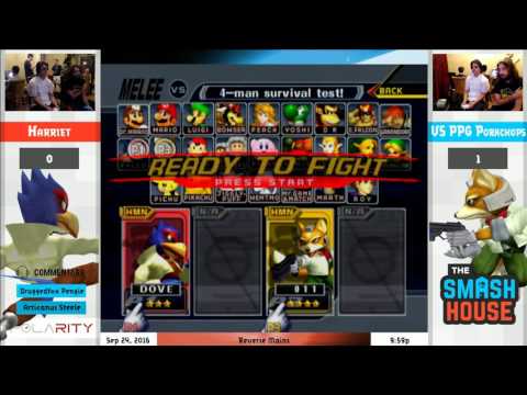 The Smash House - Harriet (Falco) vs VS PPG Porkchops (Fox) - Melee Reverse Mains