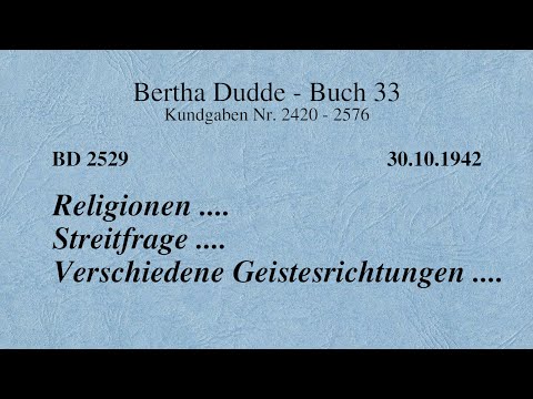 BD 2529 - RELIGIONEN .... STREITFRAGE .... VERSCHIEDENE GEISTESRICHTUNGEN ....
