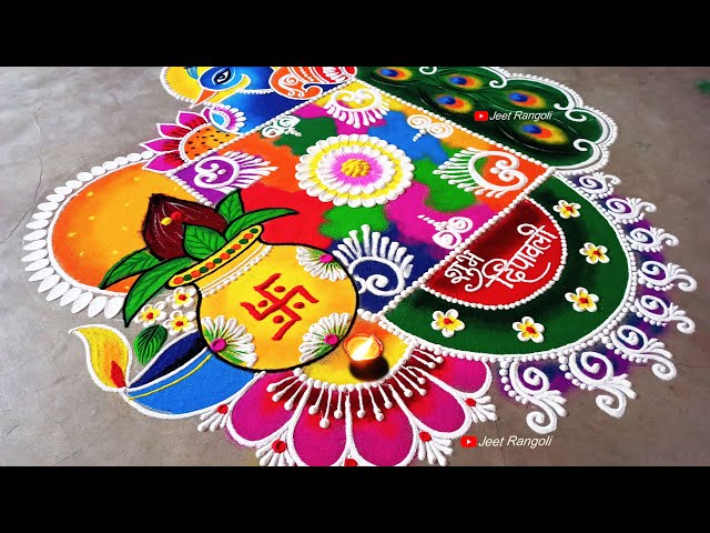 Mandala rangoli design for diwali by jeet