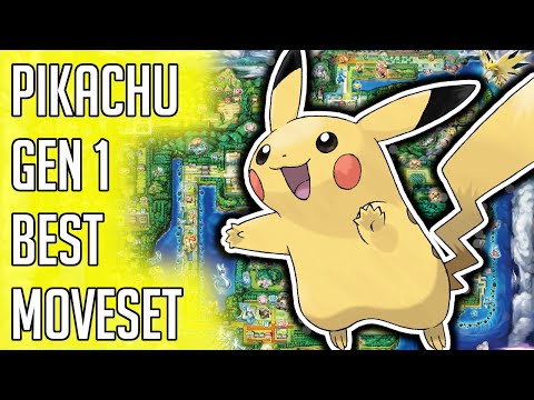 Pikachu Gen 1 Best Moveset - Pikachu Best Moveset Moves Pokemon Red Blue Yellow Version Guide