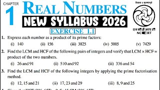 Exercise 1.1 | Chapter 1 Real Numbers | Class 10 Maths | NCERT New Syllabus 2026