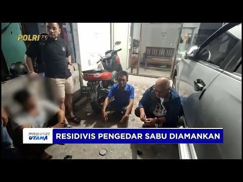 POLRES POSO BEKUK RESIDIVIS PENGEDAR SABU