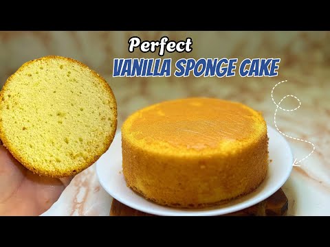 Basic Vanilla Sponge Recipe | Fluffy Vanilla Cake | Easy recipe for beginners 