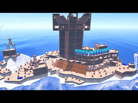 I spent HOURS raiding the ULTIMATE CLAN ICEBERG BASE (200+ TURRETS)