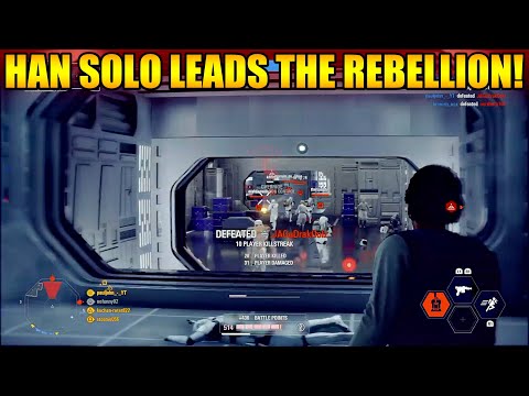 Star Wars Battlefront 2 - Han Solo Leads the Rebellion to Victory!