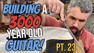 How To Build An Acoustic Guitar Episode 23 (Carving the Arm Bevel)