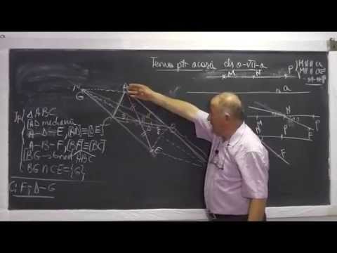 Lectia 616 - Tehnici pentru a dovedi coliniaritatea a 3 puncte - Paralelogram - Tema Clasa 7