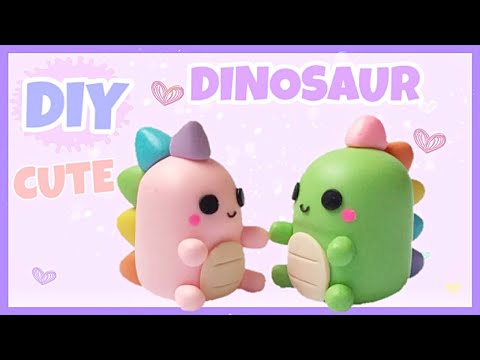 DIY CUTE DINOSAUR | by Polymer Clay Tutorial
