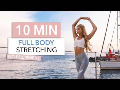 10 MIN FULL BODY STRETCH - a simple routine for tight muscles & flexibility I Pamela Reif