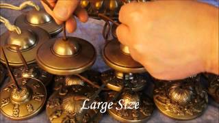 Tingsha Demonstration video ~ all sizes and motifs