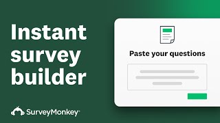 AIでアンケートを作成 | SurveyMonkeyでより良いアンケートを数秒で作成
