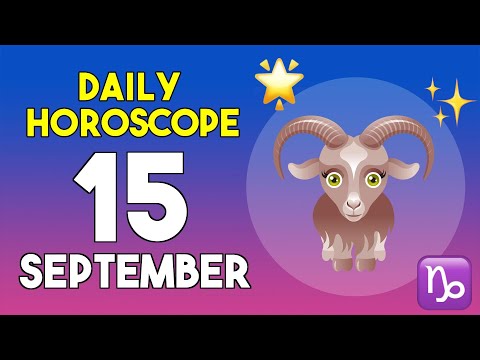 Capricorn horoscope today - September 15, 2025
