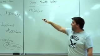 Calculating Gross Monthly Salary