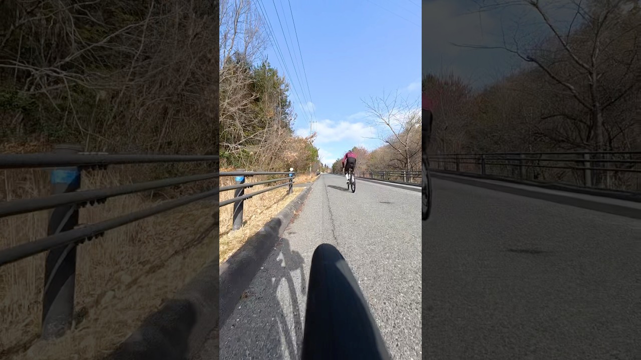 ロードバイクで坂ダッシュ #cycling #shorts
