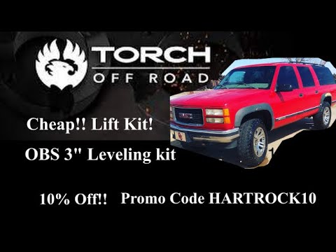 CHEAP!! 88-98 Chevy/GMC $169 Dollar OBS 3\" Lift Kit Installation Torch Off-Road. 88-98 K1500 4X4