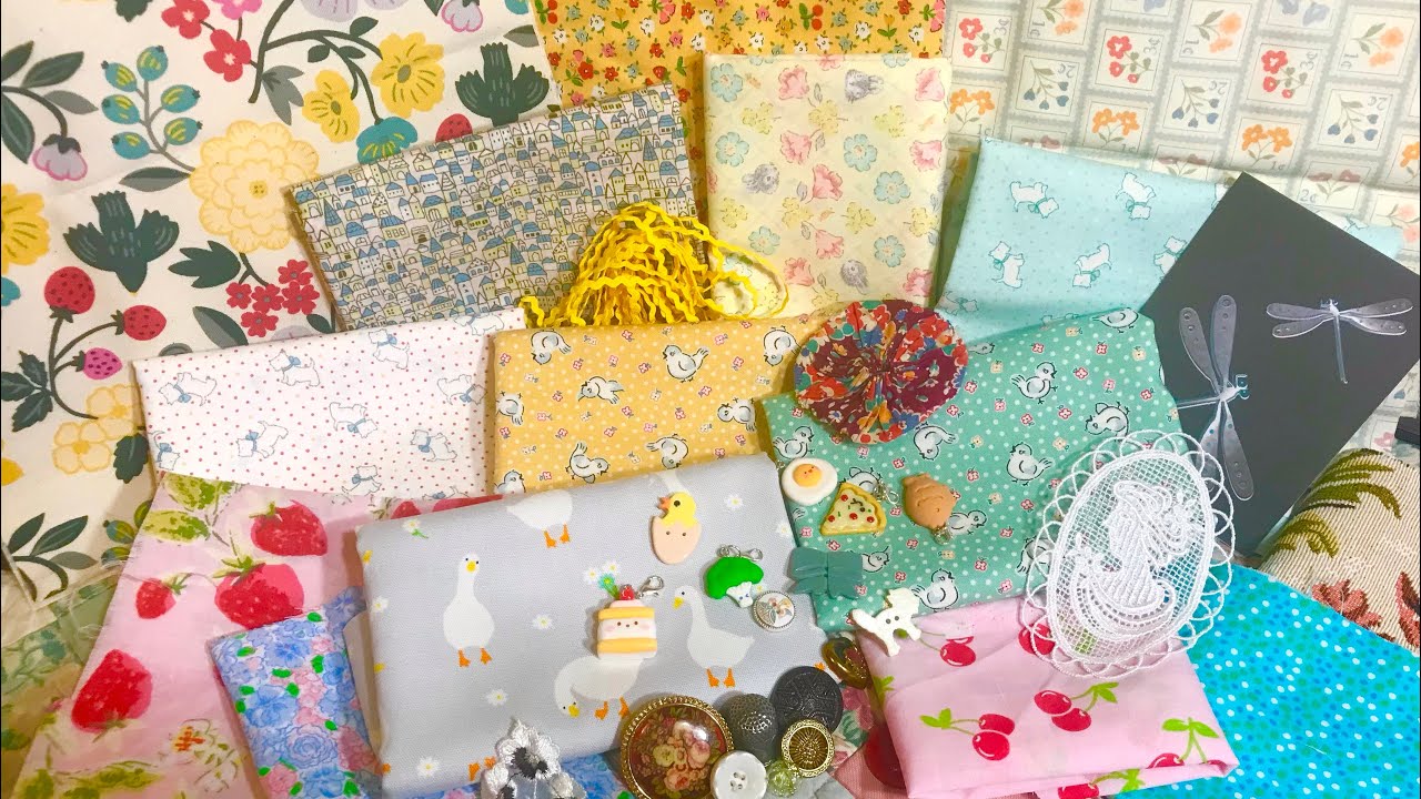 #ThriftyThursday slow stitch haul & happy mail | vintage linen, doilies, fabric, buttons & trim