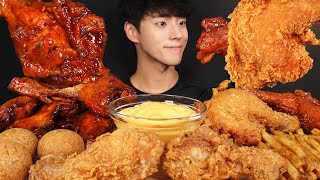 Download lagu ASMR MUKBANG FRIED CHICKEN & BBQ CHICKEN & FRIES & CHEESE BALLS mp3