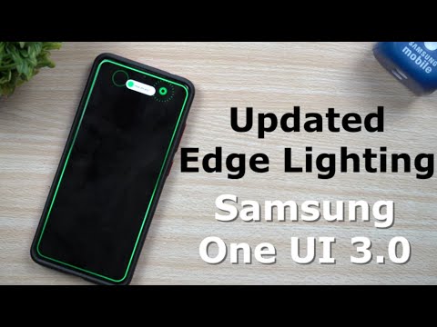 Updated Edge Lighting - Samsung One UI 3.0