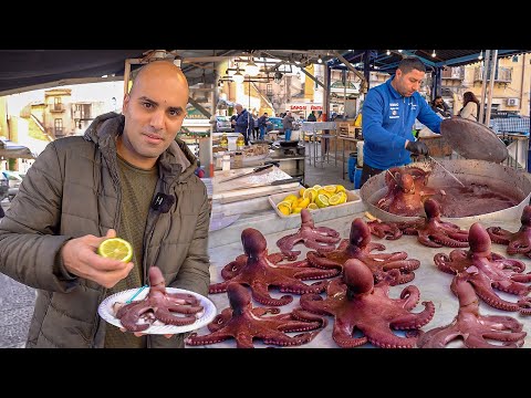 , title : 'EXTREME Street food in Sicily, Italy - PALERMO FOOD HEAVEN - Street food market in Sicily, Italy'
