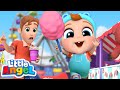 Playtime at the Theme Park | Little Angel Nursery Rhymes & Kids Songs