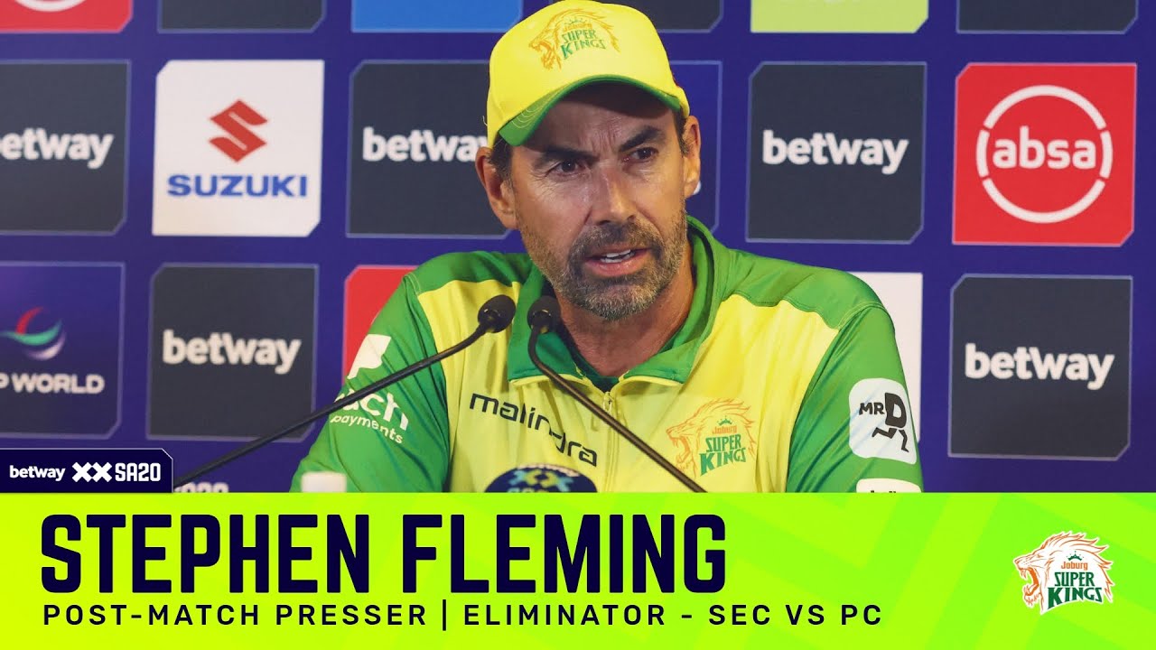 Stephen Fleming, Joburg Super Kings | PRvJSK Eliminator Post-match presser
