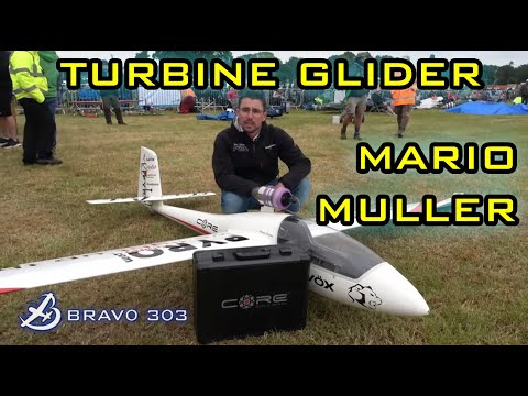 RC Turbine Glider at Incredible Speeds Pilot Mario Muller at Weston Park Model Air Show 2022