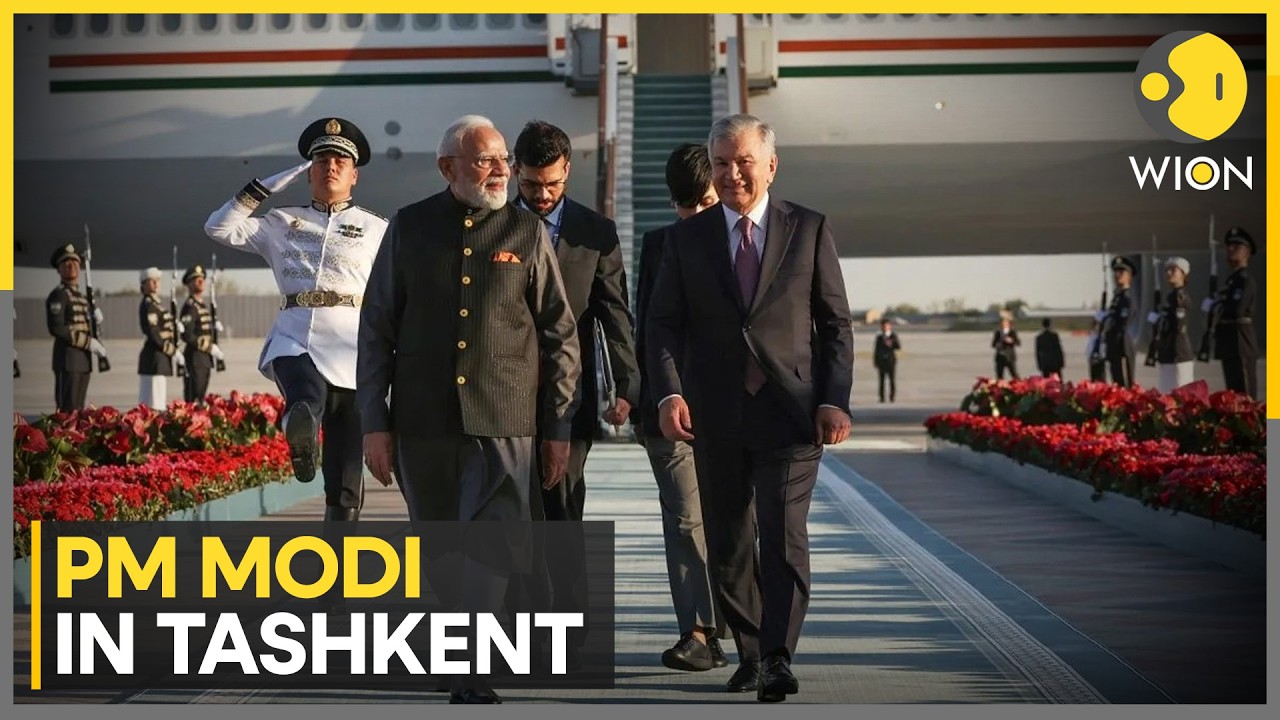 PM Modi Attends Delegation-Level Talks With Uzbekistan President | WION News