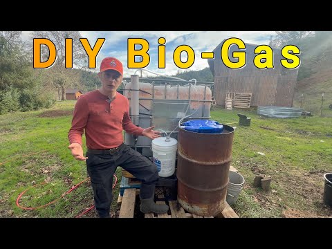 How to Make a Low-Cost Bio Digester with an IBC tote , Easy DIY Biogas