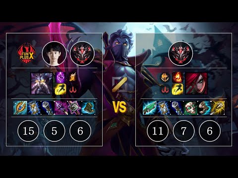 FPX Doinb Kassadin vs Katarina Mid - KR GrandMaster Patch 10.10